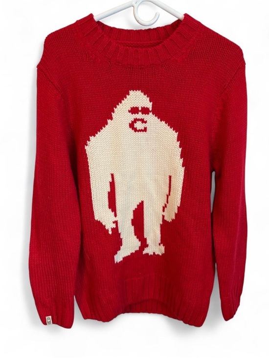 Airblaster Other - Airblaster OG Sassy Sasquatch Sweater Red White Big Foot Yeti Mens Small NWT